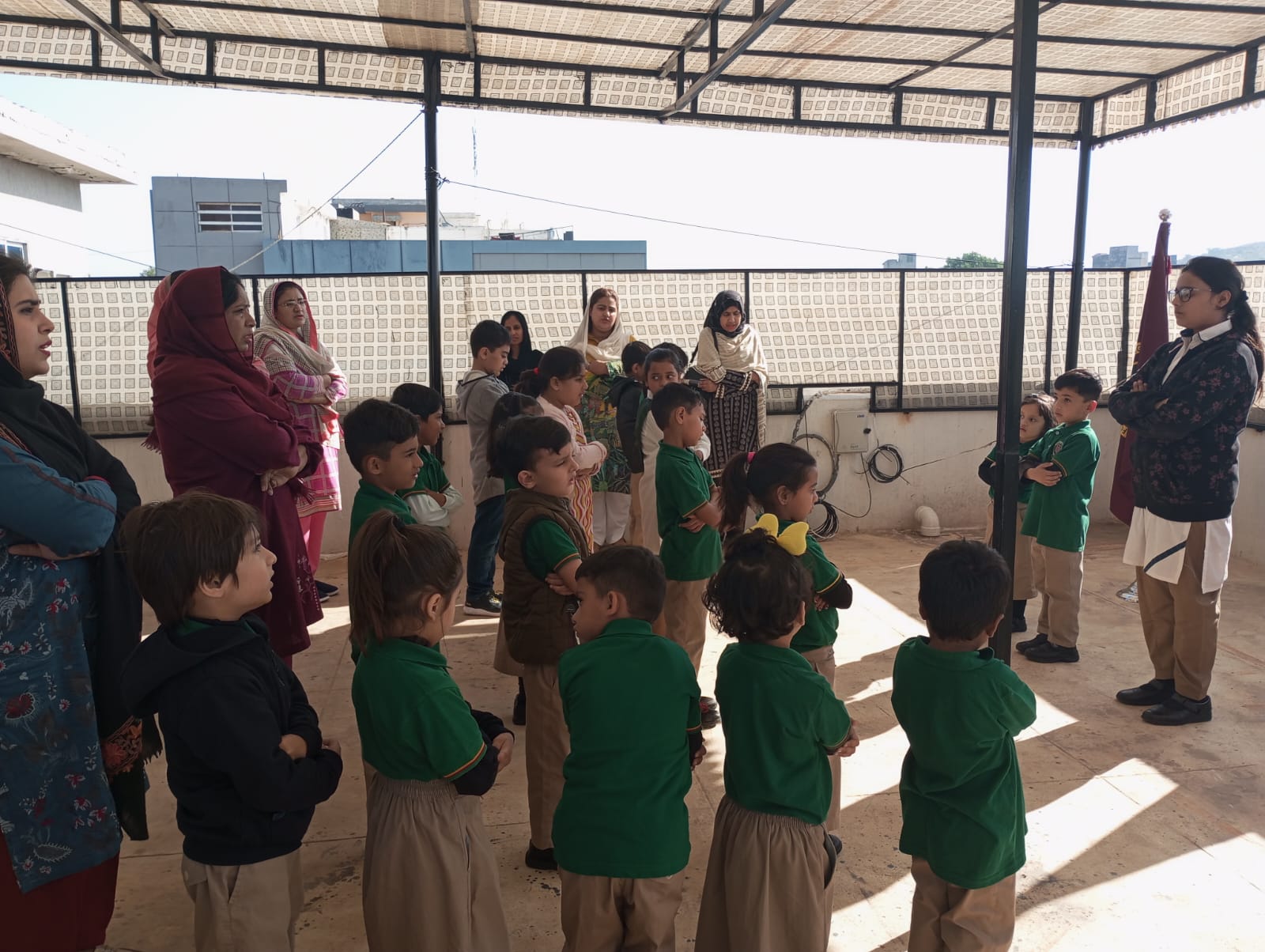 Alhamdulillah – Some random pictures from morning assemblies at Forces School Bahria 8 Campus